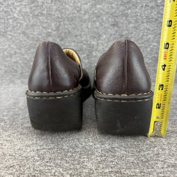 ✅Born Wedge Clogs Women’s Size 9.5 Brown Leather Comfort Slip On Shoes W9898 - Picture 7 of 12